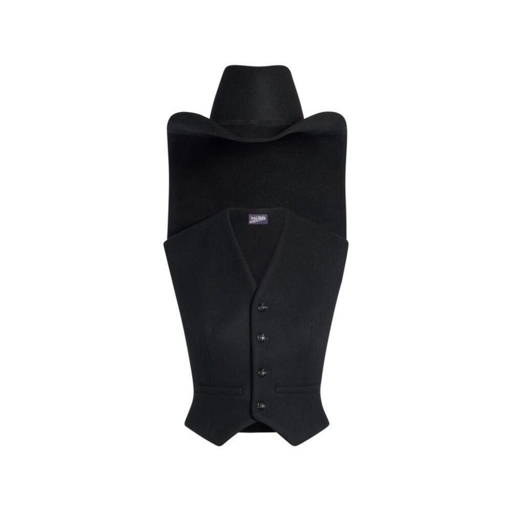 Jean Paul Gaultier Black Jackets - Waistcoat & Gilets Women